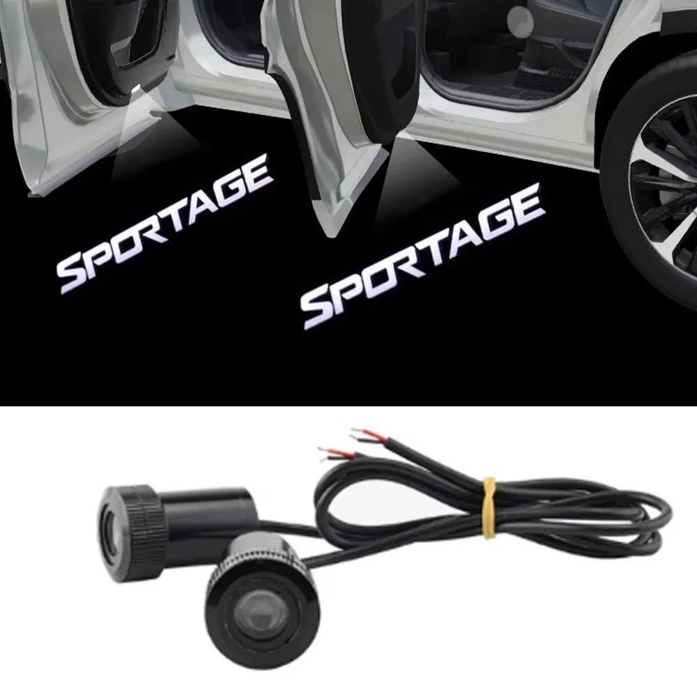 Đèn LED Logo THỂ THAO Trắng 4TH Đèn LED Máy Chiếu Đèn Cửa Cho KIA SPORTAGE K5 K3 KX3 KX5 Kiểu Dáng X