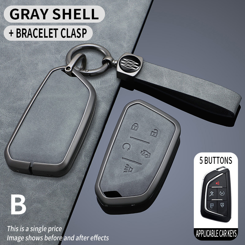 Thích hợp cho 2024 Cadillac CT5 Chìa Khóa Chuyên Dụng 23 Cadillac CT5 Xe Ô Tô Vỏ Kim Loại Khóa Nam