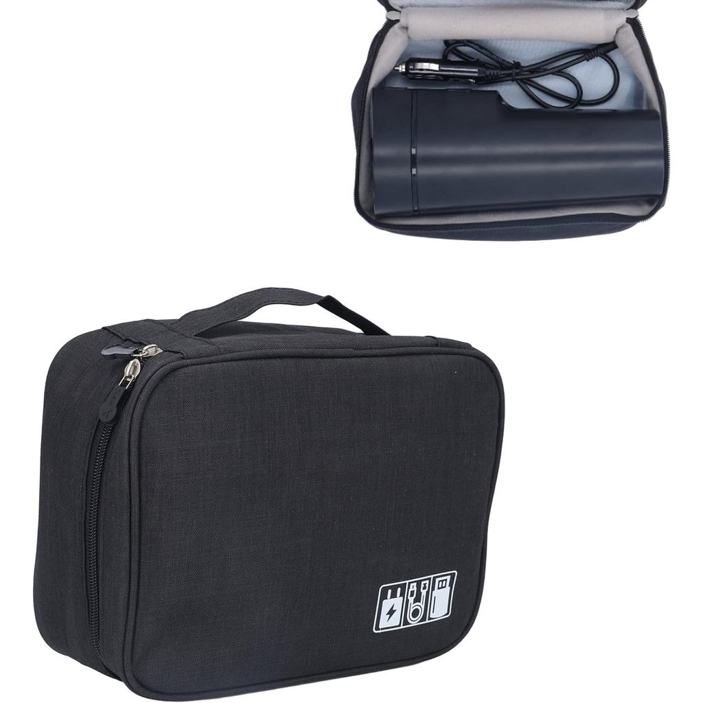 Túi đựng máy pha cà phê BigKing cho du lịch và cắm trại, size 9,8 x 7,5 x 3,9 in, màu đen