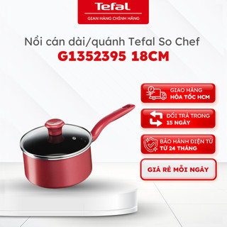  Nồi cán dài quánh Tefal So Chef 18cm  G1352395  | Chính hãng bảo hành 24 tháng  HOẢ TỐC  