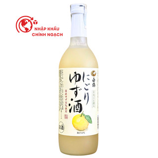 Rượu Yuzu Nhật Hakutsuru Nigori 10% 700ML – Hương Vị Yuzu Tươi Mát – Dễ Uống, Thanh Nhẹ