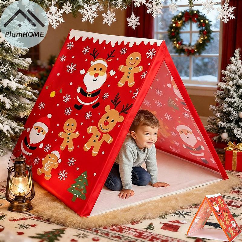 PlumHOME Gingerbread House Tent, Gingerbread House Brown Play Tent Sleepover, Nhẹ Có Thể Tháo Rời Và