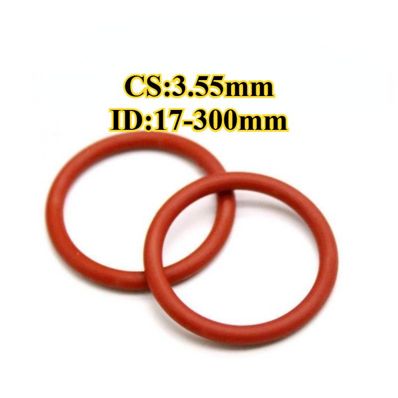 CS3.55mm * ID17-300mm Gioăng SILICON chịu nhiệt cao/Vòng đệm cao su oring/chống ăn mòn hóa học (YDD-