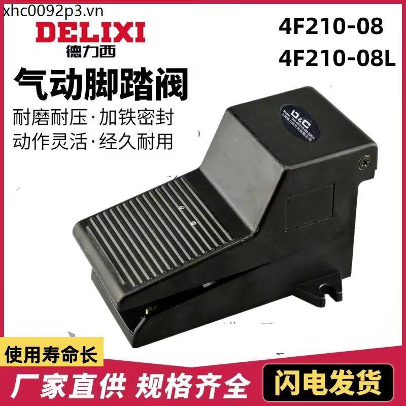 Công tắc chân Loại bước chân Khí nén có khóa 4F210-08L Van điều khiển xi lanh Van đảo chiều Van chân