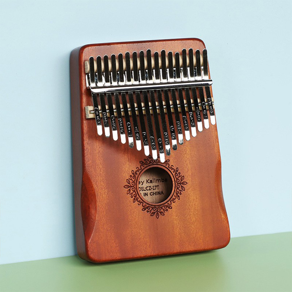 17 Keys EQ Kalimba Mbira Calimba Solid Acacia Thumb Piano Link Speaker