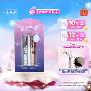  COMBO Son Tint lì Romand Juicy Lasting Tint Solunar Duo  Bundle màu 23 + 24  