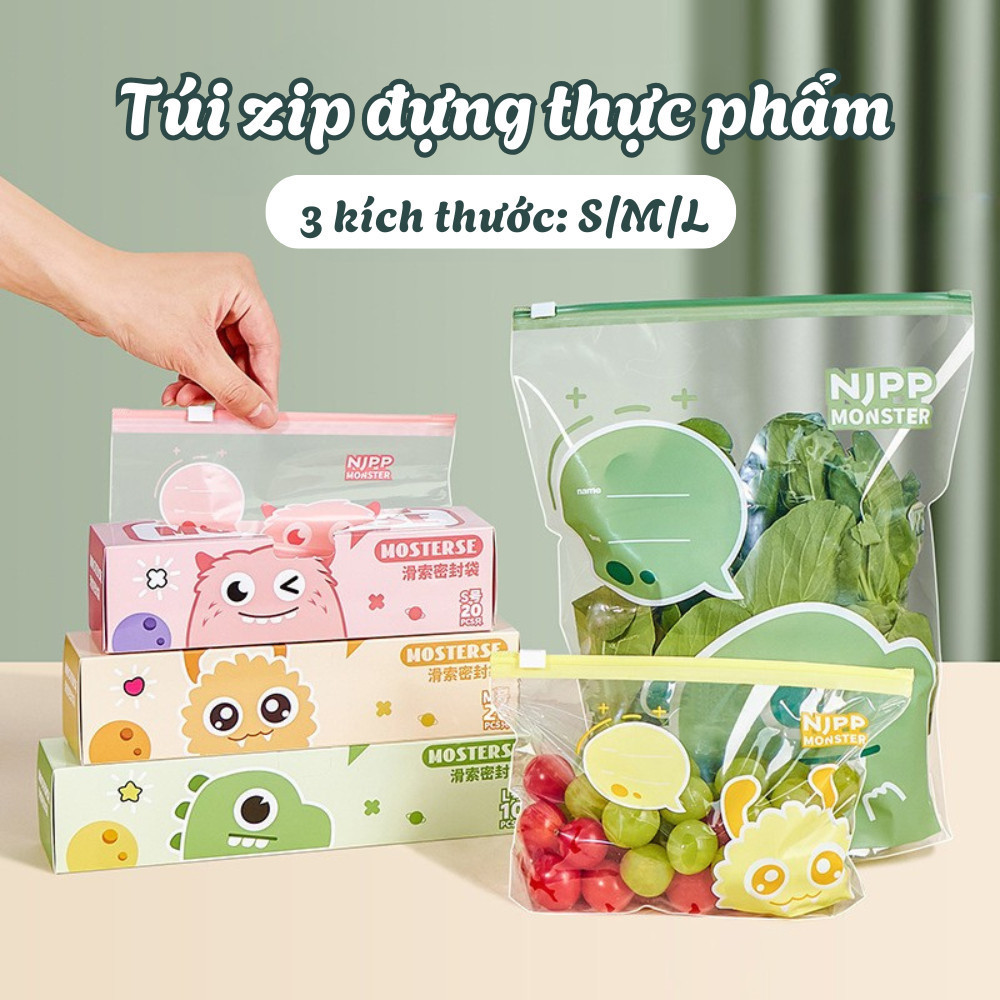 Túi Zip Đựng Thực Phẩm Pami – Chống Tràn, Tái Sử Dụng, Bảo Quản Tủ Lạnh