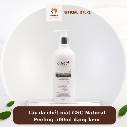 Tẩy da chết mặt GSC Natural Peeling 500ml dạng kem [Dược mỹ phẩm Hàn Quốc]