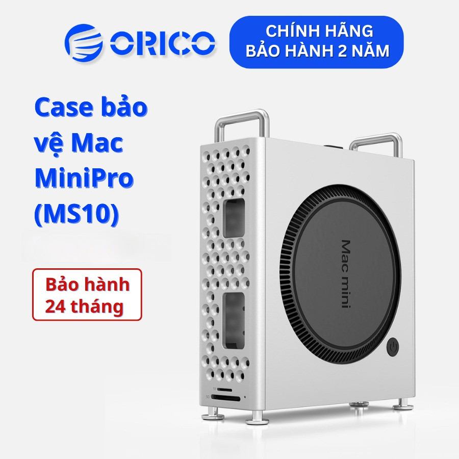 Case bảo vệ Mac MiniPro ORICO-MS10-SV-EP bằng Hợp kim nhôm - Hàng Chính Hãng