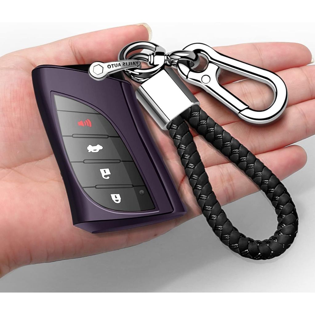 Autophone Tương thích với Vỏ chìa khóa Lexus có móc khóa Vỏ chìa khóa bảo vệ 360 độ TPU mềm cho 2018