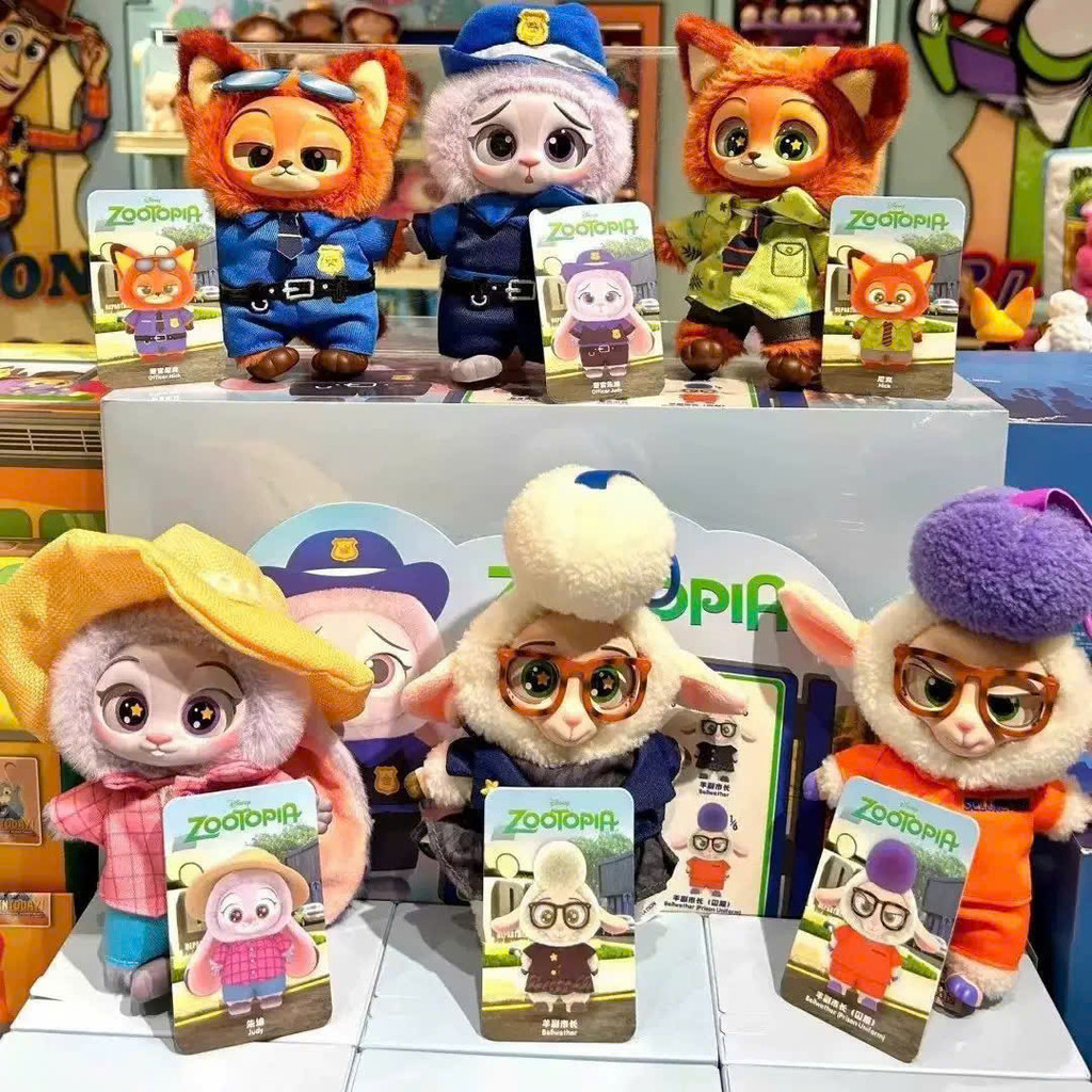 ( BLINDBOX HỘP MÙ) - Đồ chơi gấu bông Judy & Nick- bộ nhân vật Zootopia, Shop giao ngẫu nhiên