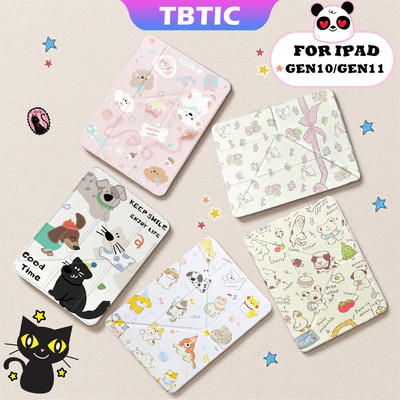 TBTIC Y-Shape Acrylic Trong Suốt Máy Tính Bảng Dành Cho iPad 12th 2026 11th A16 2025 Thế Hệ 10 10.9 Ốp Lưng Có Hộp Đựng Bút Chì A3162 A3354 2696 A2757 A2777A3355 A3356