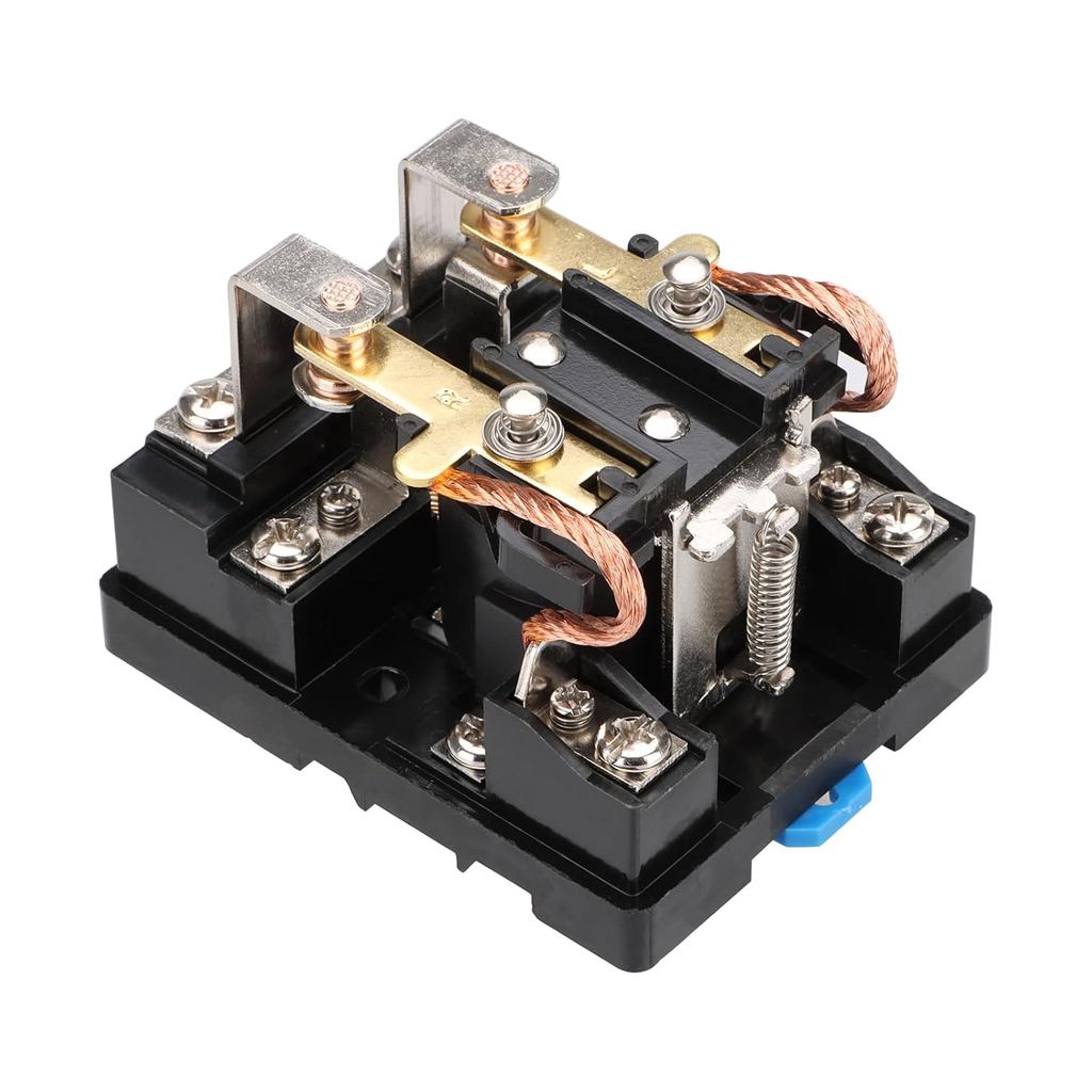 Rơle công suất cao JQX-62F-2Z, Điện áp cuộn dây AC 110V 120A, DPDT 2NO 2NC, Rơle điện tử, Gắn ray 35