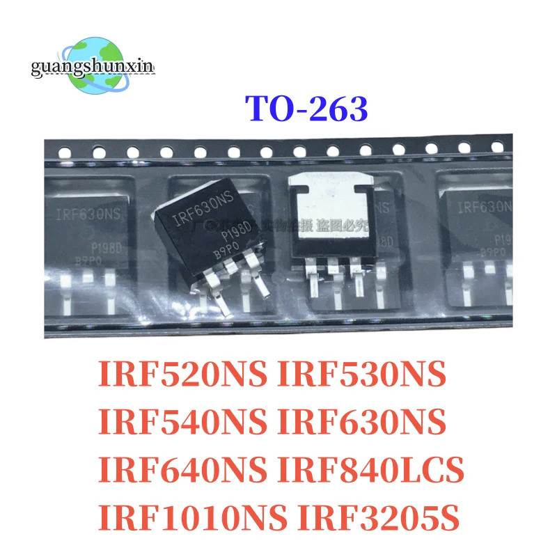 10 Chiếc IRF520NS IRF530NS IRF540NS IRF630NS IRF640NS IRF840LCS IRF1010NS IRF3205S TO-263 IRF530 IRF