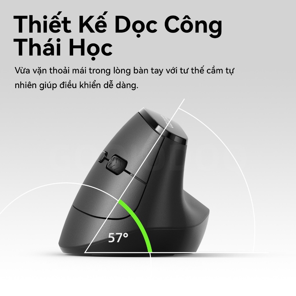 Chuột không dây Bluetooth Goojodoq, chế độ kép 2.4G, DPI 5 cấp, khả năng tương thích rộng rãi | BigBuy360 - bigbuy360.vn
