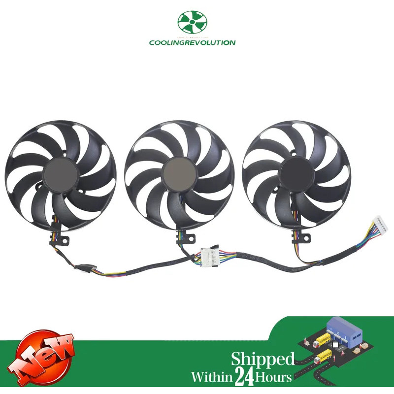 T129215SU 7Pin GPU Card Cooler Quạt Cho ASUS ROG STRIX-GeForce RTX 2070 2080 SUPER Ti GAMING RTX2080