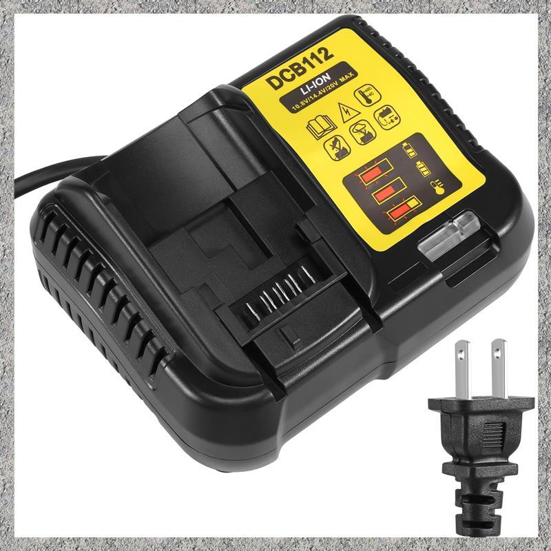 Bộ sạc pin Li-Ion Dcb112 cho 10.8V 12V 14.4V 18V Dcb101 Dcb140 Dcb105 Us Plug Đen