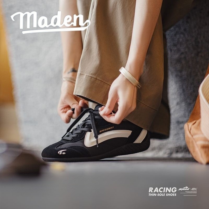 MADEN Mùa Hè 2025 Cặp Đôi Mới Giày Đua Tốc Độ Retro Thoáng Khí Đế Mỏng Thể Thao Giải Trí Giày Thể Th