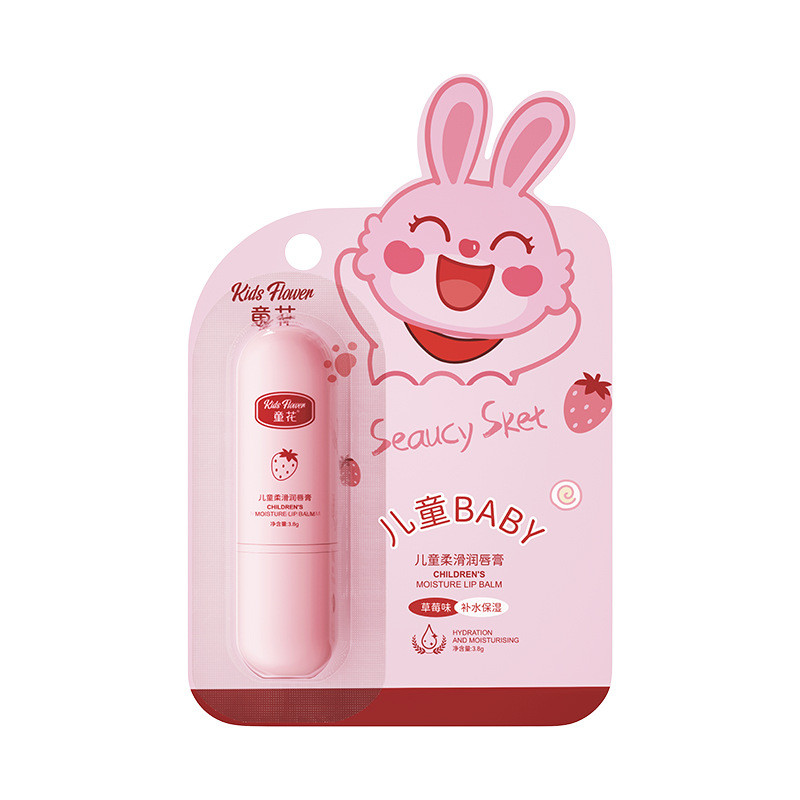 T Trẻ Em Hoa Trẻ Em Son Môi Bình Môi Son Dưỡng Ẩm Dưỡng Ẩm Chống Khô Không Màu Thu Đông Nhà Sản Xuất