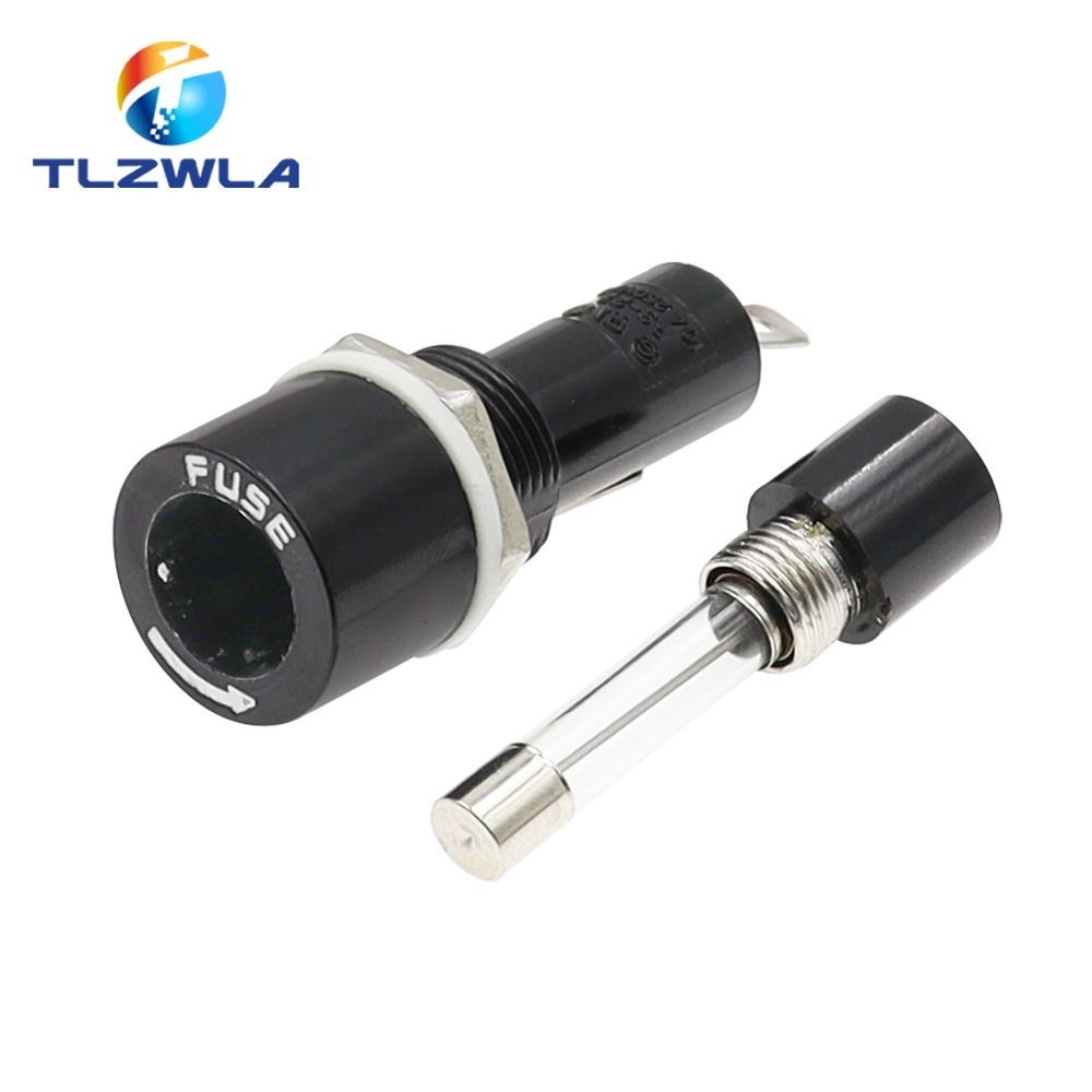 R3-22A FUSE Giá đỡ 10A250V Kính FUSE Giá đỡ Cross Type 6x30 FUSE Box FUSE Chịu nhiệt độ cao