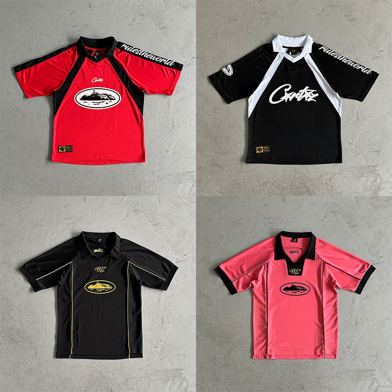 DS0R Corteiz Street Hip-Hop Printed Short Sleeve T Men's Summer Trendy Sports Breathable Football Sh