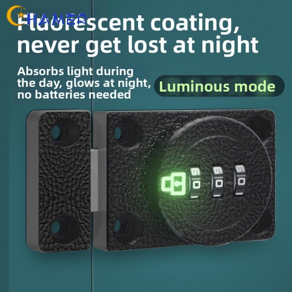 【CHAMER】Zinc Alloy Password Lock No Drill Fridge Lock Drawer Cabinet File Safe Push Pull【HomeLiving】