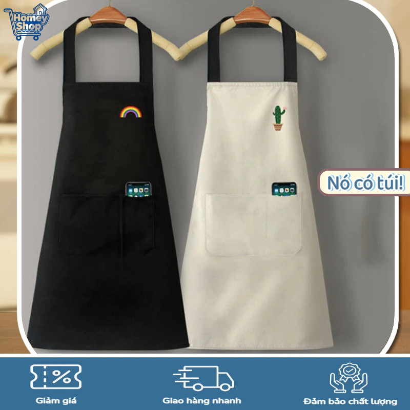 Tạp dề nhà bếp chống nước chống dầu,Nó có túi,chất liệu bền đẹp dễ vệ sinh,phù hợp cho cả nam và nữ,