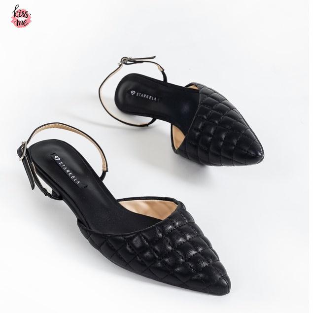 HN8 Nữ Microfiber Da Mulesvincc IFlat Muller Giày Cao Gót Pháp Baotou Muller Muller Gót Muller Cao G