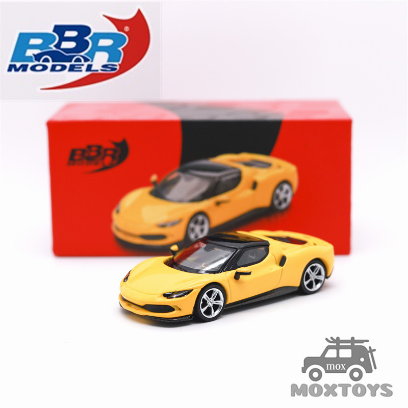 BBR 1: 64 296 GTB Giallo Modena Xe mô hình Diecast màu vàng