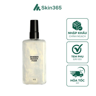 Xịt Khóa Nền 3CE Shimmer Makeup Fixer 95mL - Hiệu Ứng Nhũ Lấp Lánh