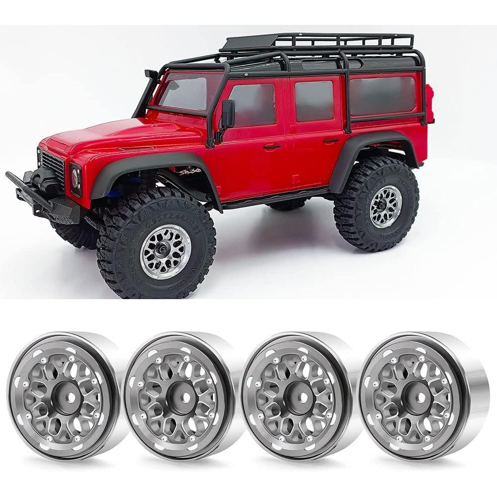 4 RC Hợp Kim Nhôm 1.0 Bánh Xe 1.0 Beadlock Bánh Xe Cho 1 / 18 TRX4M 1 / 24 Trục SCX24 Bánh Xe Nâng C