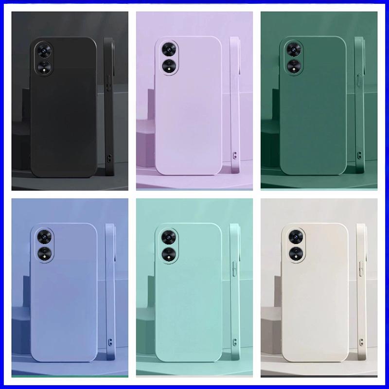 Ốp Lưng Cho Oppo A78 / A58 / A2X 5G / 4G TPU YTCS Màu Trơn Tối Giản Ốp Lưng Điện Thoại