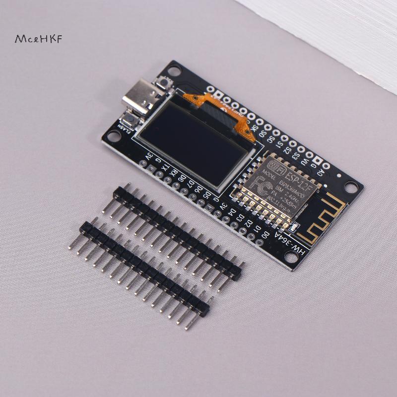 Bảng phát triển MceHKF ESP8266 Tích hợp màn hình OLED 0,96 Inch có hộp bảo vệ, CH340, ESP12E WiFi Mô