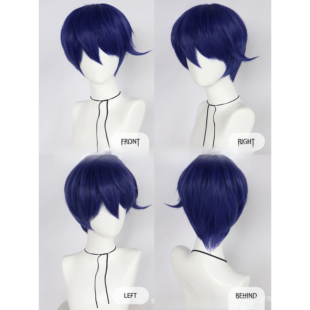 Obey Me Leviathan Cosplay Tóc Ngắn Tóc Giả Quà Tặng Giáng Sinh Christmas gift