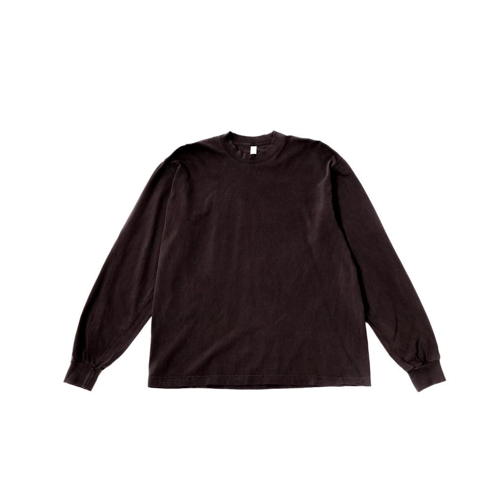 [Los Angeles Apparel] Streetwear L/S Grmnt Dye Crew Neck 6.5oz 2XL