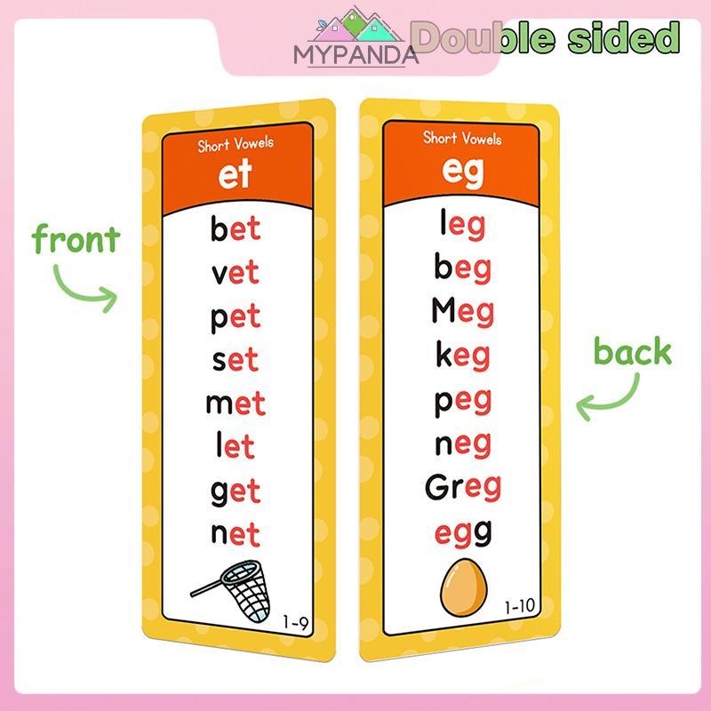 MYPANDA Phonics Danh sách từ, 117 nhóm Danh sách cột từ ngữ âm, Dụng cụ hỗ trợ giảng dạy xây dựng từ