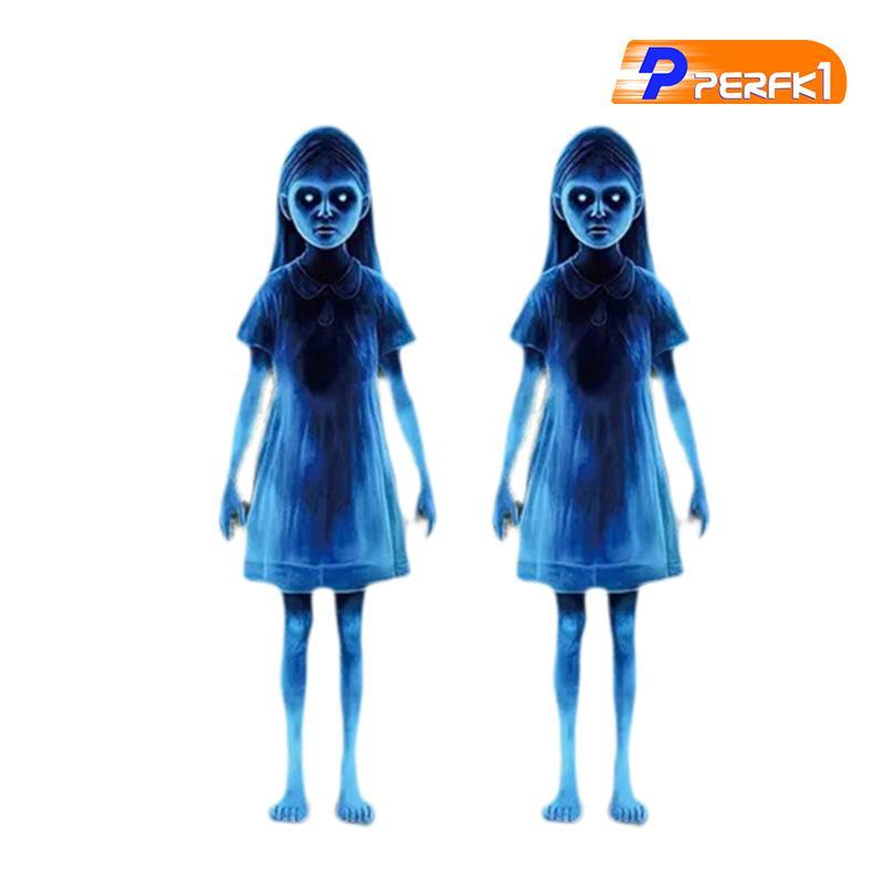 2 Chiếc Halloween Zombie Girl Trang Trí Chủ Đề Đạo Cụ Gothic Cho Tiệc Sân Vườn Ngoài Trời
