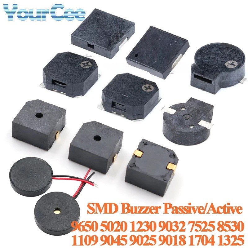 5 Cái / lốc SMD Từ Piezo Loa Buzzer 8630 1109 9045 9025 9018 5020 1230 9032 7525 8630 Thụ Động 9650 