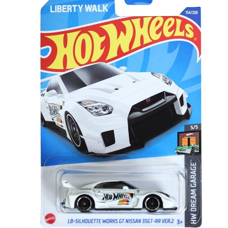HotWheels HotWheels HotWheels R35 LBWK Xe sửa đổi màu trắng NISSAN 35GT 154 22P
