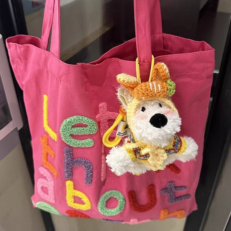 West Highland Puppy Plush Pendant Doll Bag Ornaments Car Key Gift Girlfriends' Gift Couple cLZV