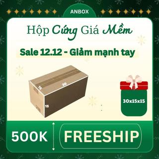  Thùng carton 30x15x15 combo 100 hộp trơn cứng cáp 
