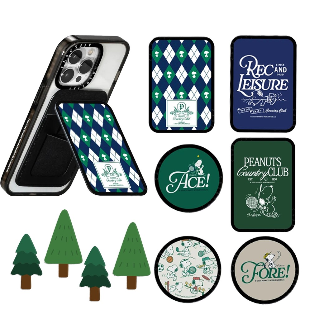 CASE Joint Snoopy Snoopy Snoopy Snoopy Golf Giá đỡ từ tính có thể gập lại Giá đỡ thẻ magsafe