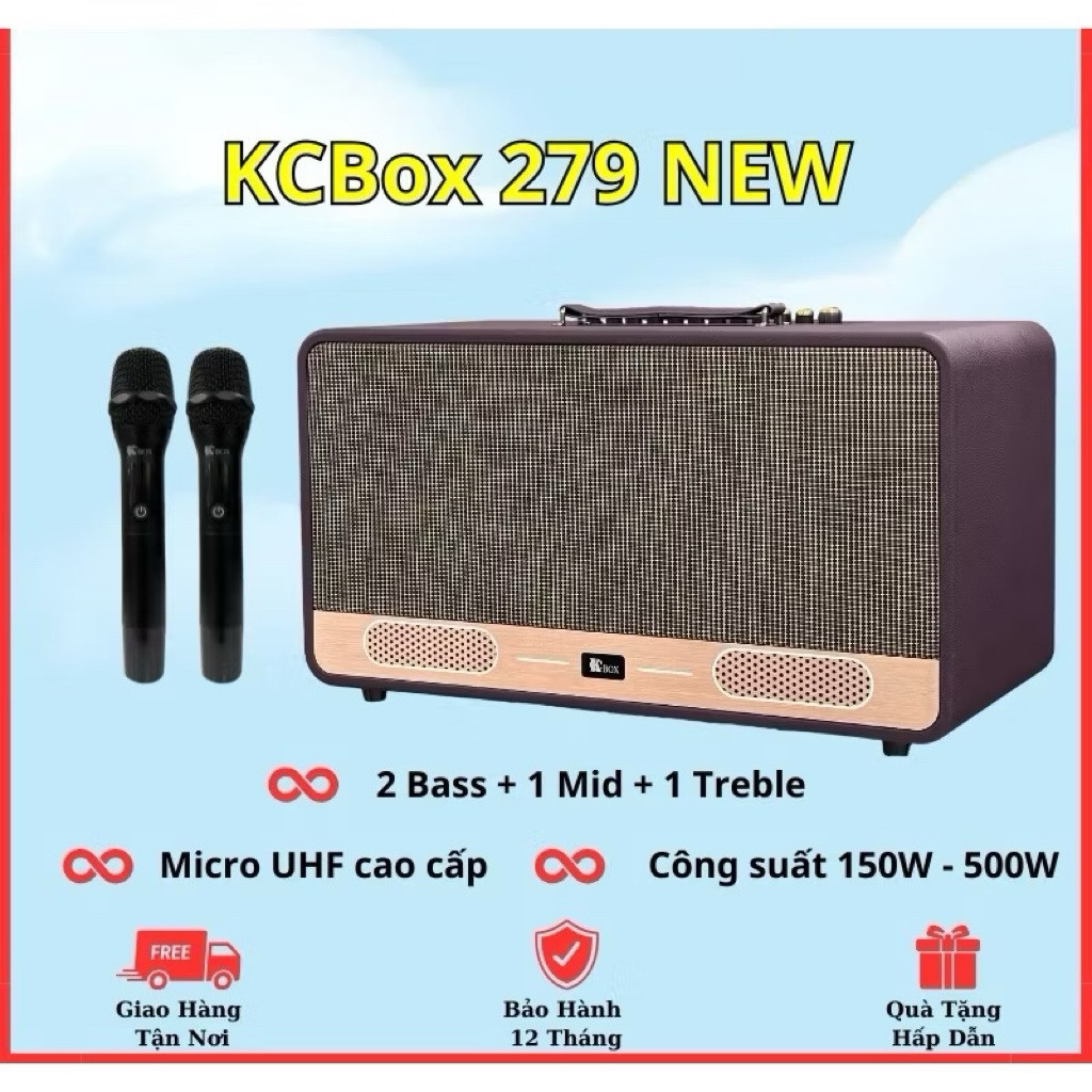 Loa Karaoke di động KCBox KC279 new - Hàng Chính Hãng - Hoàng Nhật  Shop