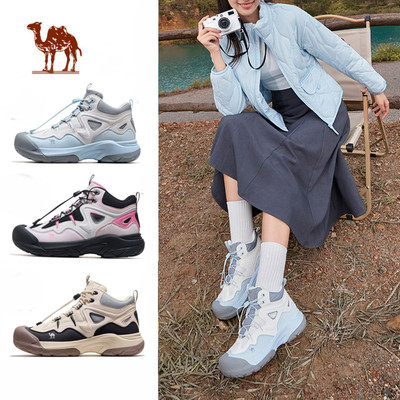 Giày bốt đi bộ đường dài ngoài trời CAMEL CROWN, giày thể thao thông thường nam nữ, bốt ngắn, giày đi bộ đường dài đế dày
