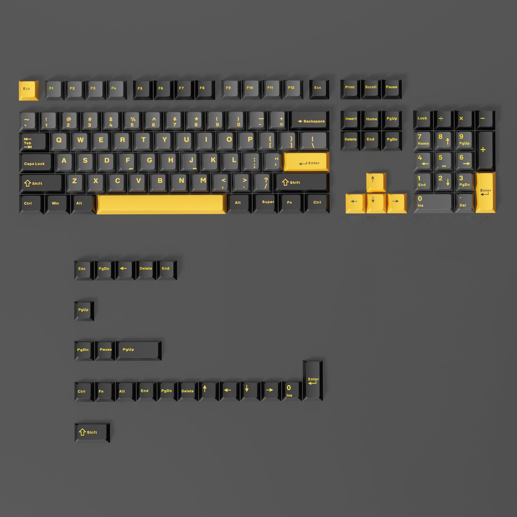 128 Phím Cherry Profile Moon Night PBT Keycaps Double Shot Custom Keycaps cho bàn phím cơ