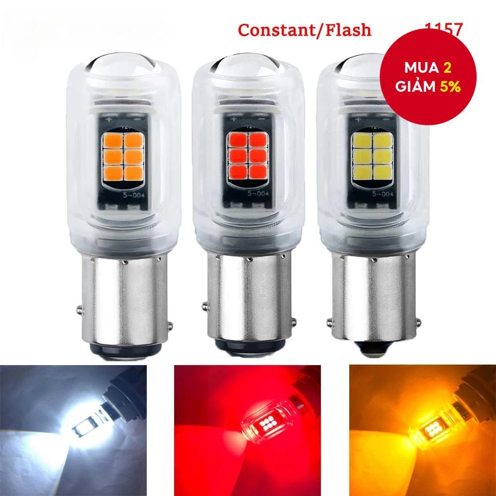 Bóng Đèn LED Tín Hiệu Xe Máy 1156 BA15S 1157 BAY15D Nhấp Nháy Nhấp Nháy Đèn Phanh DRL Cho Xe Máy