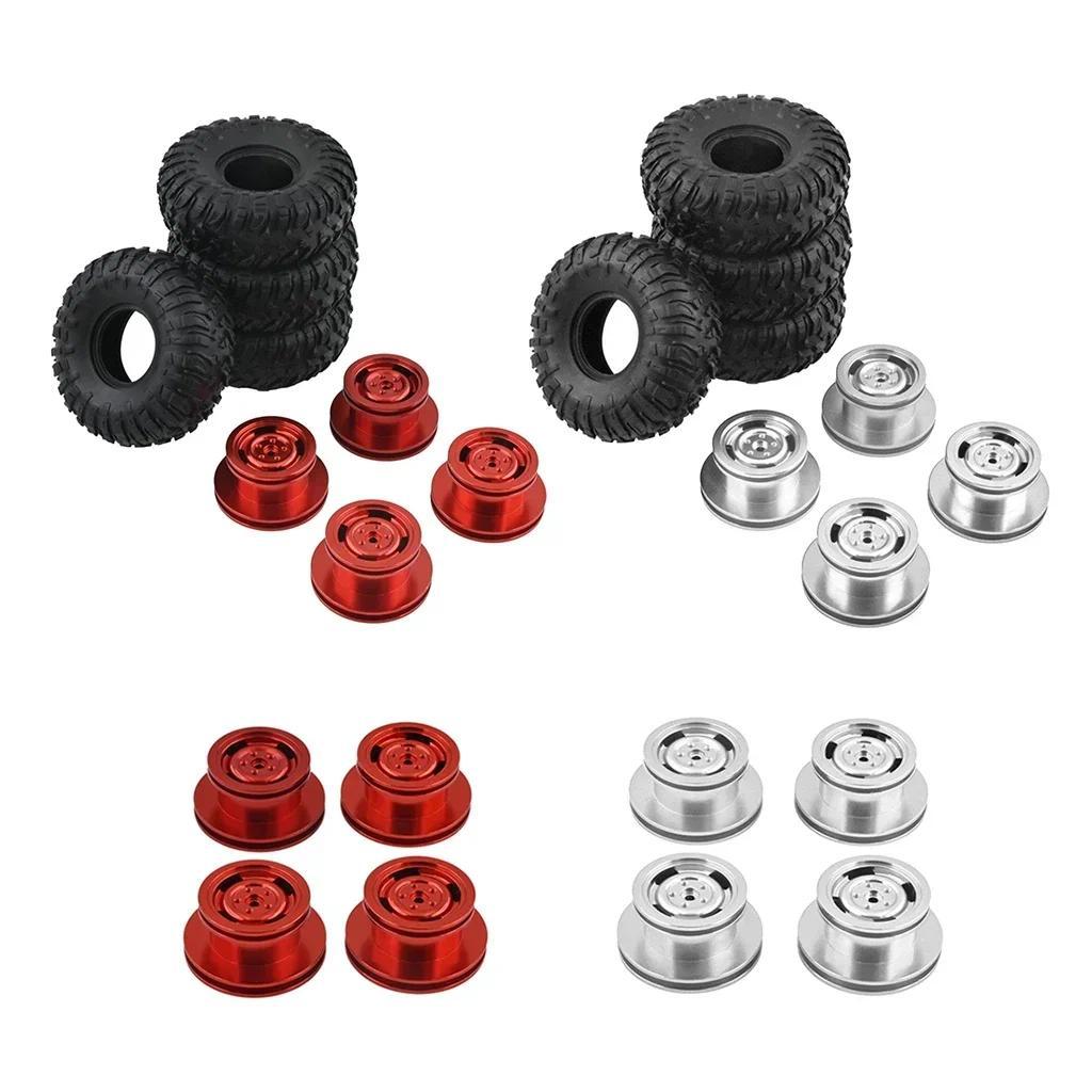 Cho MN90 MN91K MN45 MN45K MN99S RC Xe 1: 12 Lốp Da Kim Loại Bánh Xe Vành Hub