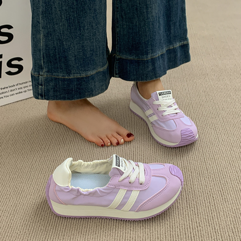 Women's Shoes W6010-Ballet Training Shoes New Lace-up Versatile Lightweight Sports White Shoes