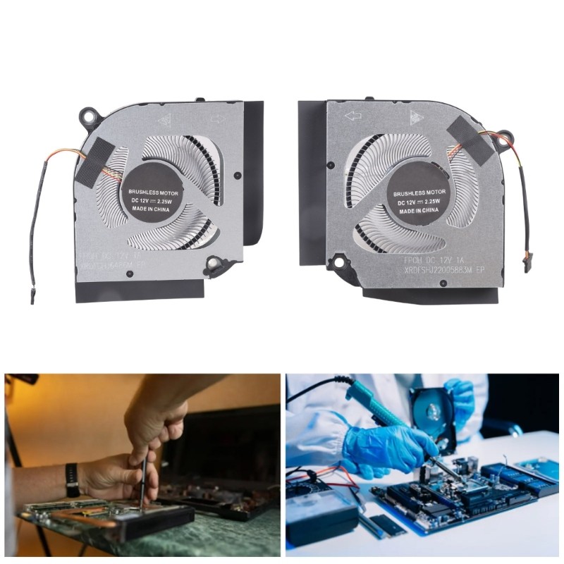 AMOOND Thay Thế Laptop CPU GPU Quạt Làm Mát Laptop Notebook Card Đồ Họa Tản Nhiệt