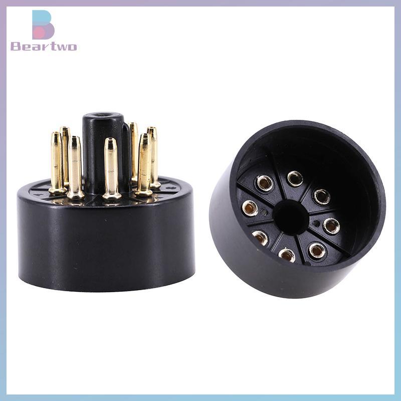 < beartwo > 1 CÁI Ổ cắm ống Bakelite 8Pins S8AES Bakelite Đế ống cho bộ khuếch đại ống chân không EL